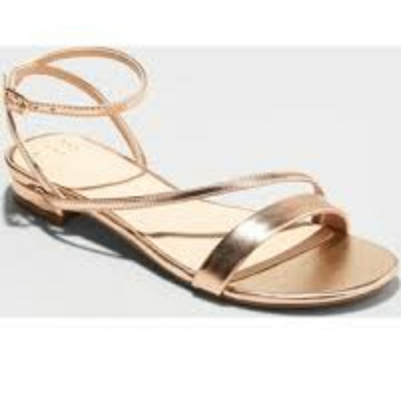 Barely There ankle strap flat sandals rose gold - Picture 2 of 2